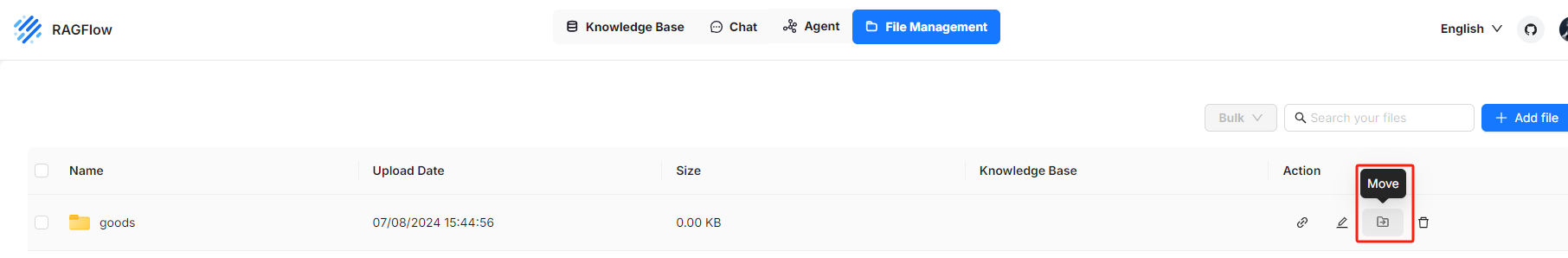 move files