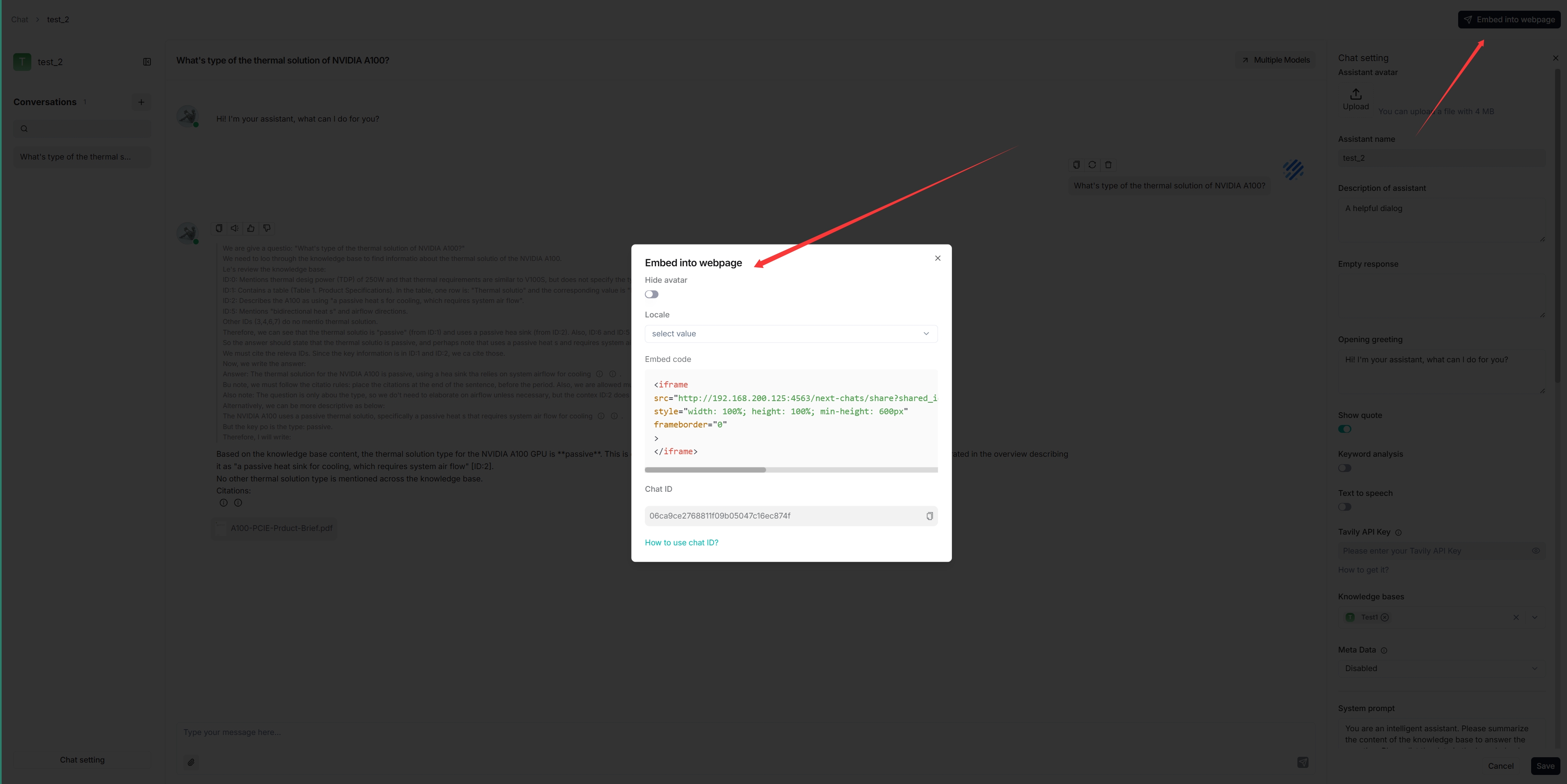 chat-embed