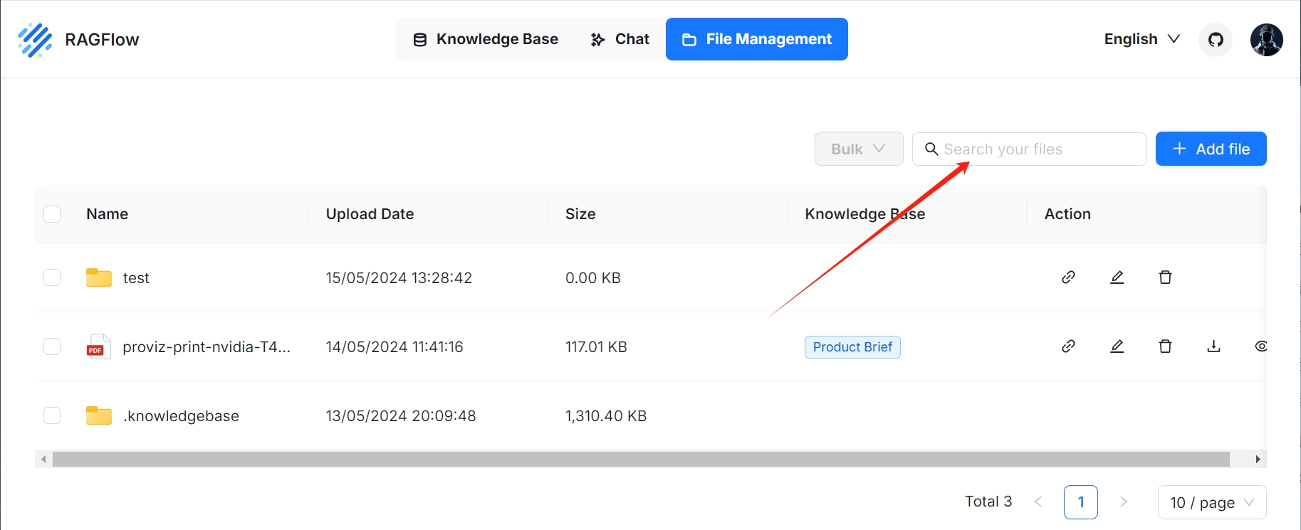 search file